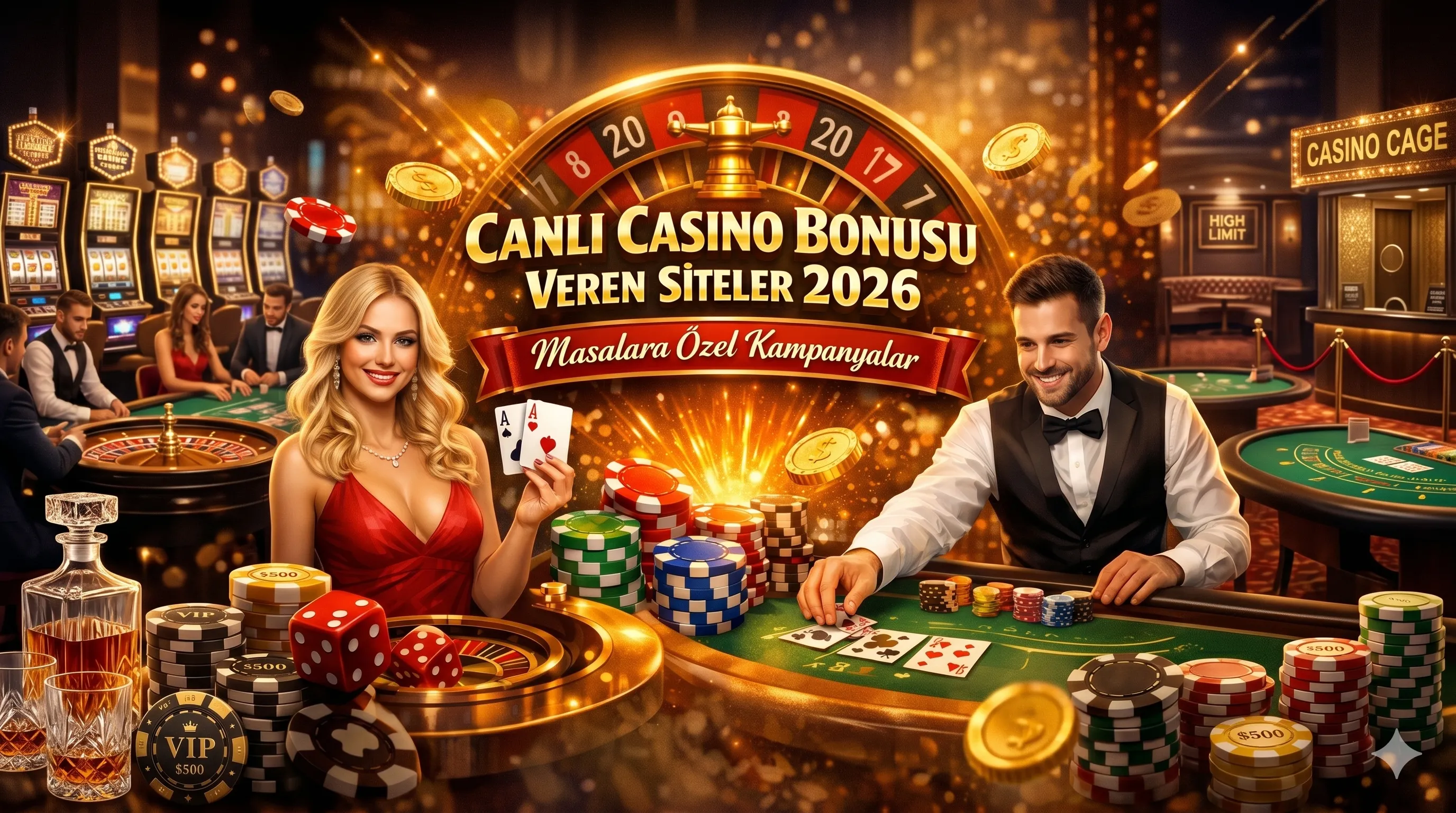 Canlı Casino Bonusu Veren Siteler 2026 – Masalara Özel Kampanyalar